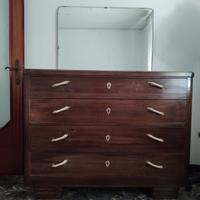 camera completa in legno di CASTAGNO