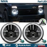FARI FULL LED per Lada Vaz Niva 6500K Angel Eyes