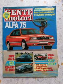 Gente Motori 1988 ALFA 75 BMW 750 ESCORT Volvo 440