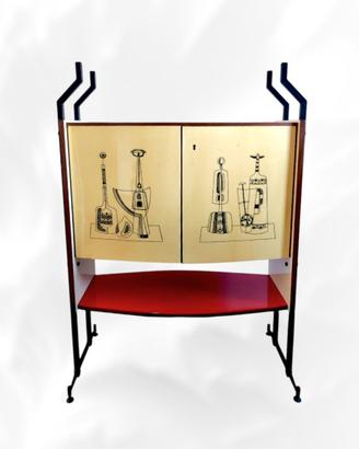 Mobile bar originale anni '50 modernariato