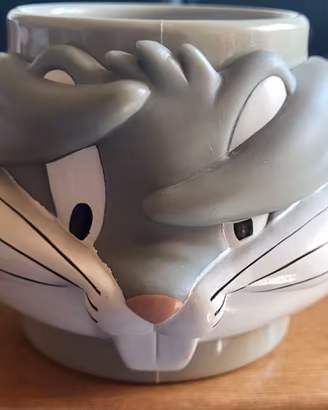 Tazza tridimensionale (3D) sagomata Bugs Bunny