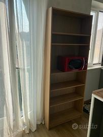 Scaffale legno rovere multifunzionale