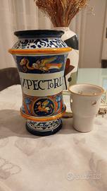 Albarello in Majolica con lampada e diffusore 