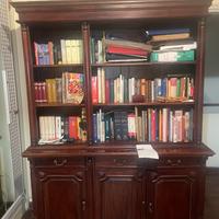 Mobile libreria + armadio + lume cristallo