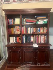 Mobile libreria + armadio + lume cristallo