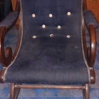 Sedia a dondolo vintage