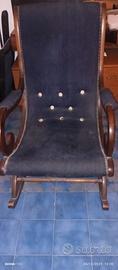 Sedia a dondolo vintage