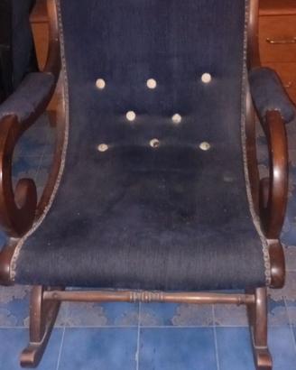 Sedia a dondolo vintage