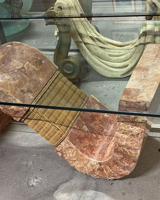 Tavolino in vetro Nuovo da esposizione 362/U