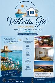 Casa vacanze Porto Cesareo Lecce dal 29 agosto in