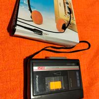 registratore player Panasonic con cuffie vintage