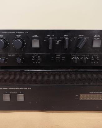 Yamaha pre e finale hi fi vintage '80