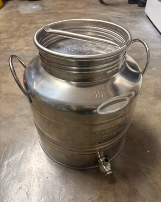 FUSTO ACCIAI INOX 15 LITRI