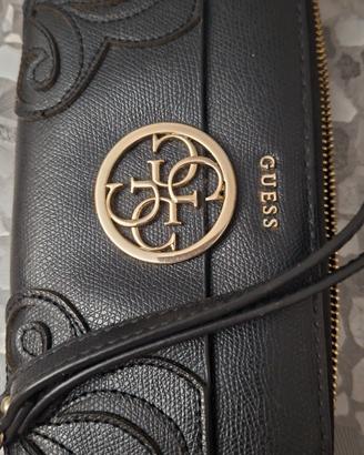 portafoglio della Guess grande nero