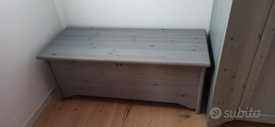 Cassapanca in legno massiccio Minacciolo