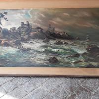 Grande quadro del pittore Giuseppe Giusti di Parma