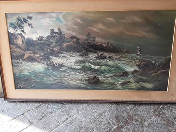 Grande quadro del pittore Giuseppe Giusti di Parma