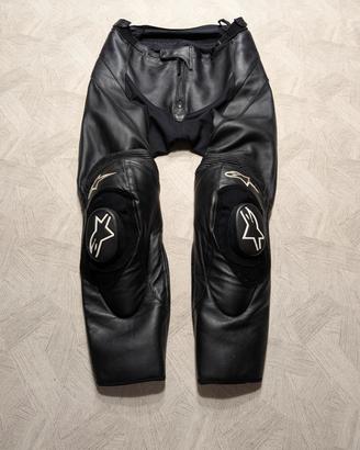 Pantaloni moto pelle Alpinestars Missile tg 50