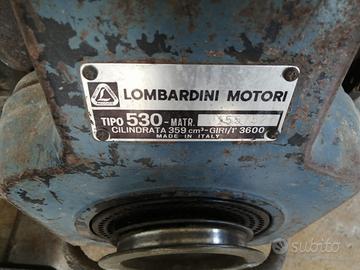 Motozappa lombardini motori tipo 530