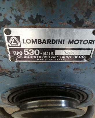 Motozappa lombardini motori tipo 530