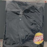 lays polo maniche corte nera XL