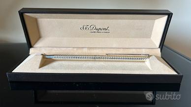 Penna a sfera Dupont vintage 1987 placcata oro