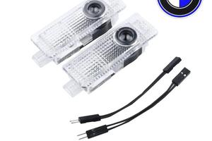 2X PROIETTORI LUCI LED SOTTOPORTA LOGO BMW