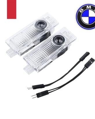 2X PROIETTORI LUCI LED SOTTOPORTA LOGO BMW