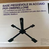 Base Pieghevole in acciaio per ombrellone 