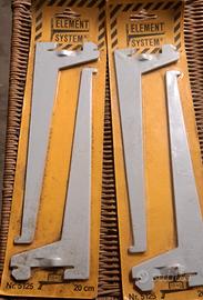 staffe metallo 20cm  x mensole