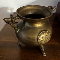 Antico calderone in bronzo XIX secolo