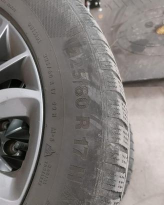 cerchi in lega da 17 con gomme invernali 225/60r17