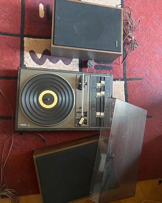 Giradischi Philips Vintage con casse Originali