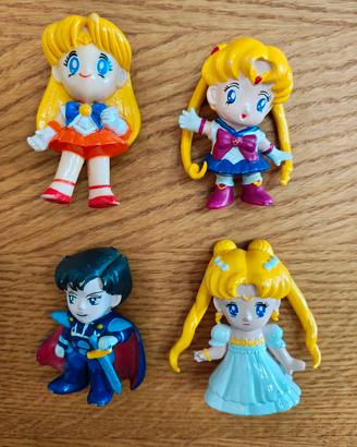lotto 4 action figure deformed Sailor Moon 