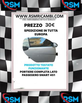 PORTA DESTRA COMPLETA SMART 451