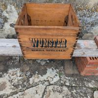 Cassetta Birra legno Vintage Arredo
