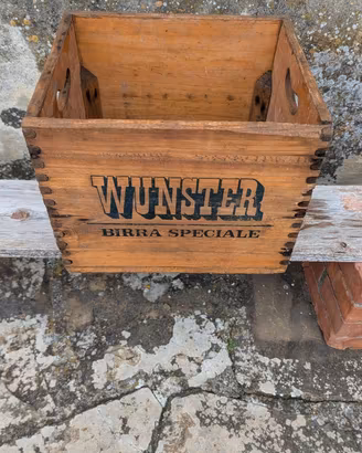 Cassetta Birra legno Vintage Arredo