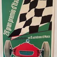 Poster automobilismo d'epoca