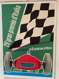 Poster automobilismo d'epoca