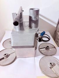 Tagliaverdure professionale elettrico con 4 dischi