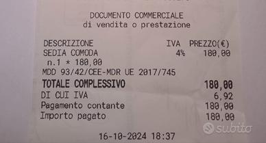 SEDIA A ROTELLE PER ANZIANI