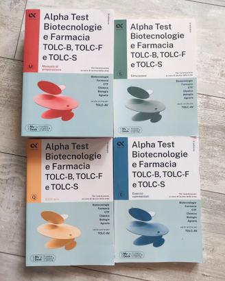 Alpha test biotecnologie e farmacia TOLC-B, F, S