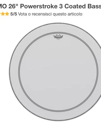 Pelle gran cassa Remo Powerstroke 3 bass
