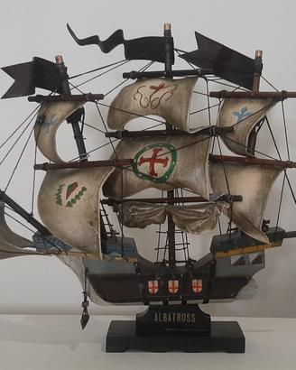 Veliero in legno "The ALBATROSS " - Vintage Nuovo-