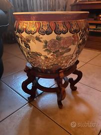 Vaso in porcellana stile Satsuma