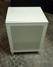 Mobiletto con anta vetro bianco ikea