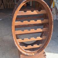 porta vini a forma di botte 