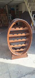 porta vini a forma di botte 