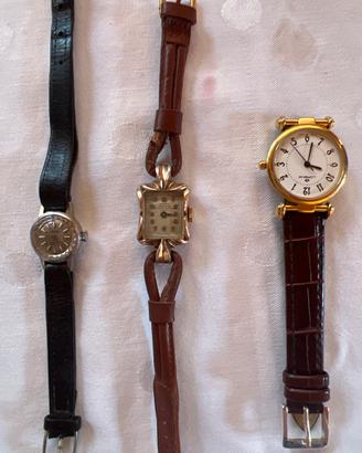 Lotto 3 Orologi Vintage da Donna