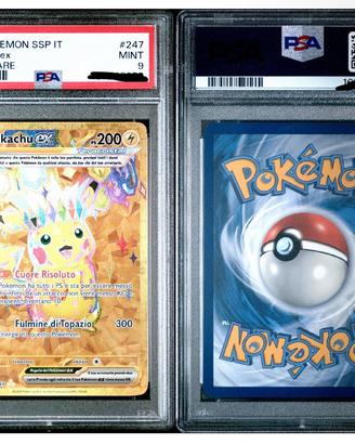 Carta pokemon Pikachu 147 PSA09